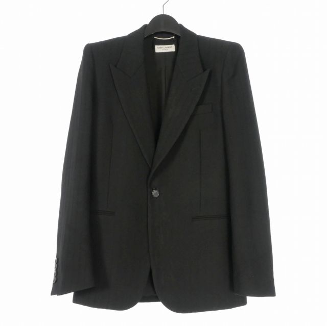 サンローラン パリ SAINT LAURENT PARIS チェーンストライプ ピークド