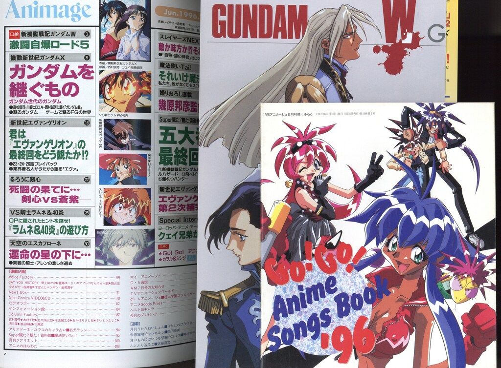 徳間書店 1996年(平成8年)のアニメ雑誌 付録つき アニメージュ1996年