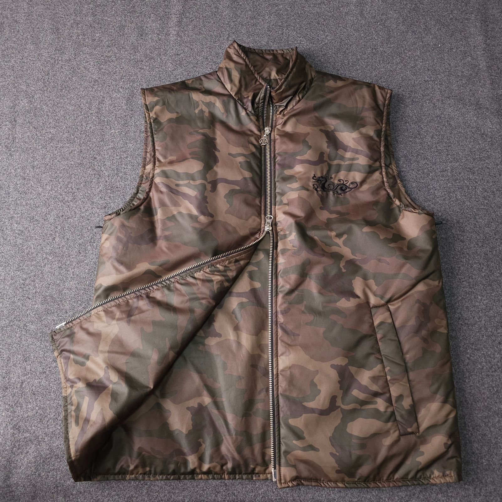 DANCE WITH DRAGON】ダンスウィズドラゴン 秋冬 迷彩柄 カモフラ 中綿