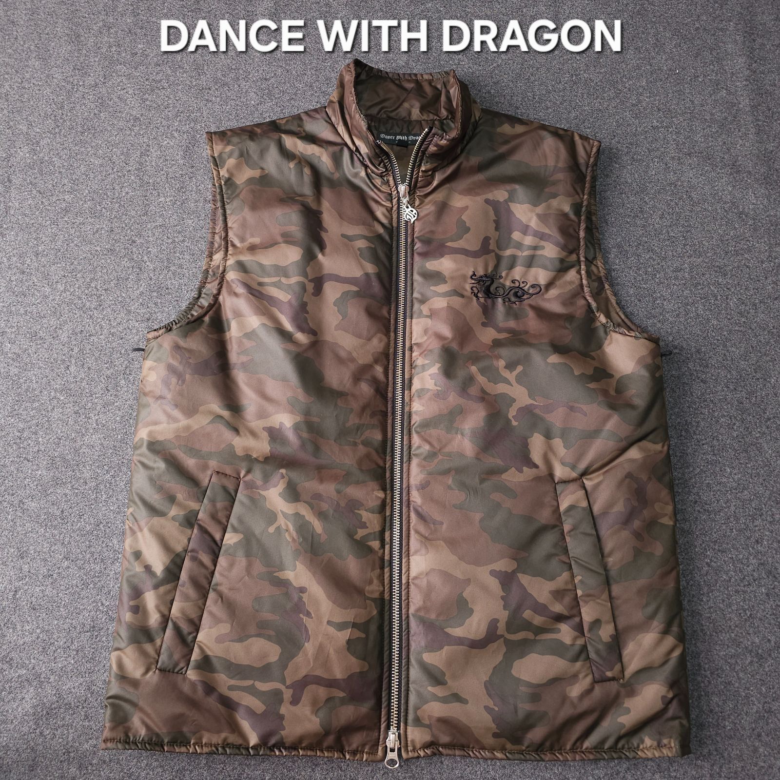 DANCE WITH DRAGON】ダンスウィズドラゴン 秋冬 迷彩柄 カモフラ 中綿