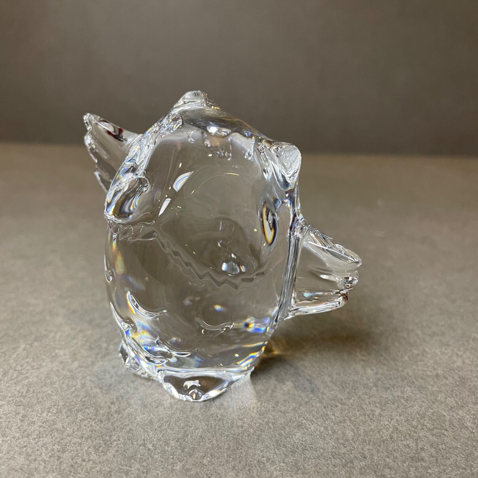 未使用美品 バカラ ミニマルズ フクロウ フィギュリン 置物 オブジェ