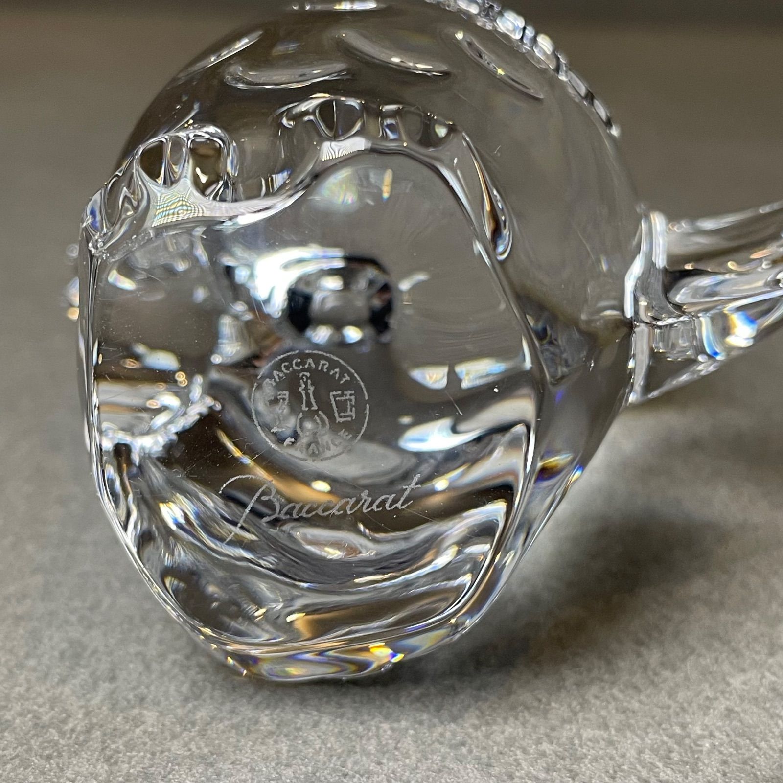 未使用美品 バカラ ミニマルズ フクロウ フィギュリン 置物 オブジェ