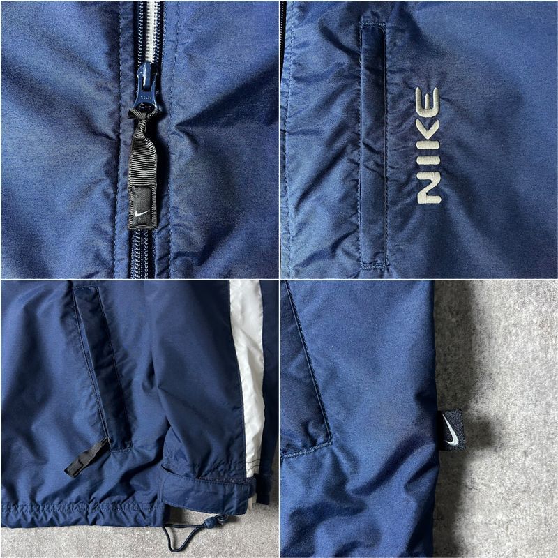 00s NIKE ライナー付き フルジップ ナイロン ジャケット XL / Y2K 00