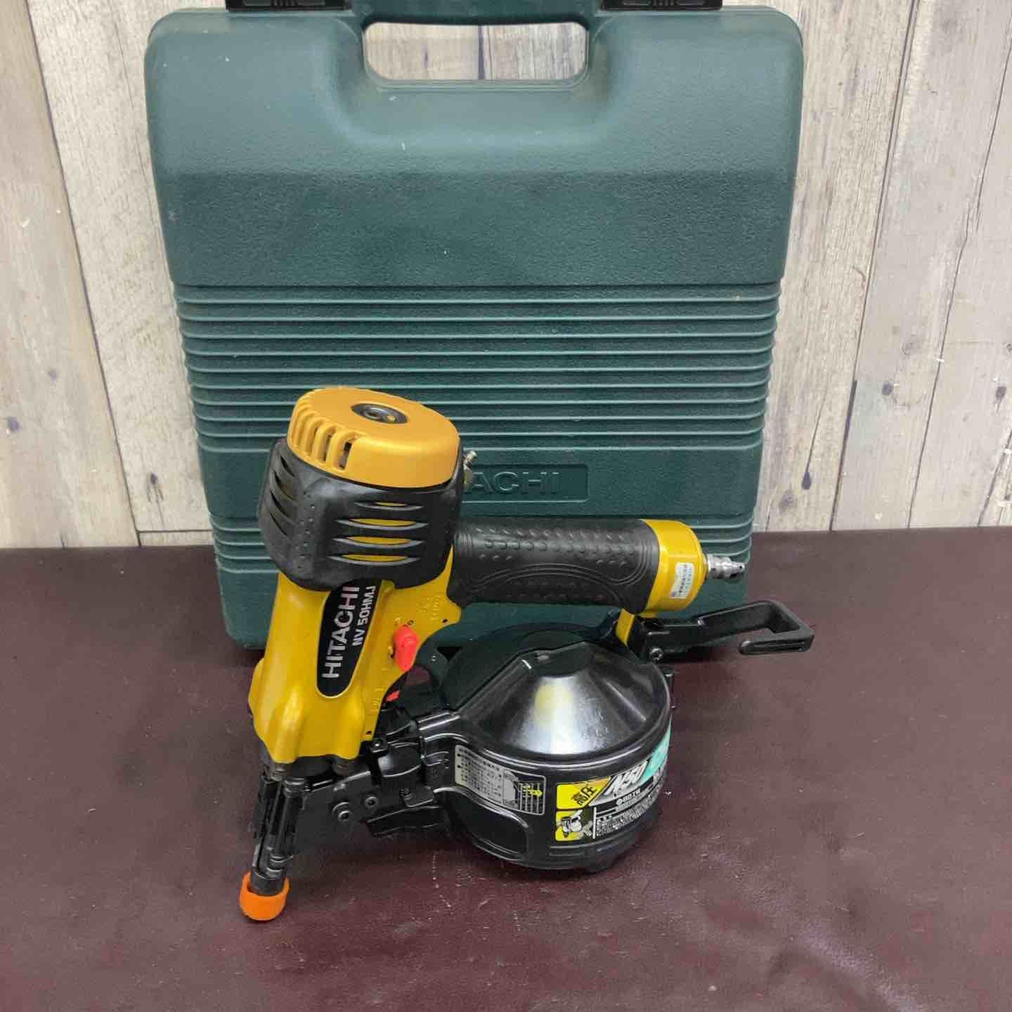中古品】 ハイコーキ(HIKOKI ※旧:日立工機) 高圧エア釘打ち機 NV50HMJ