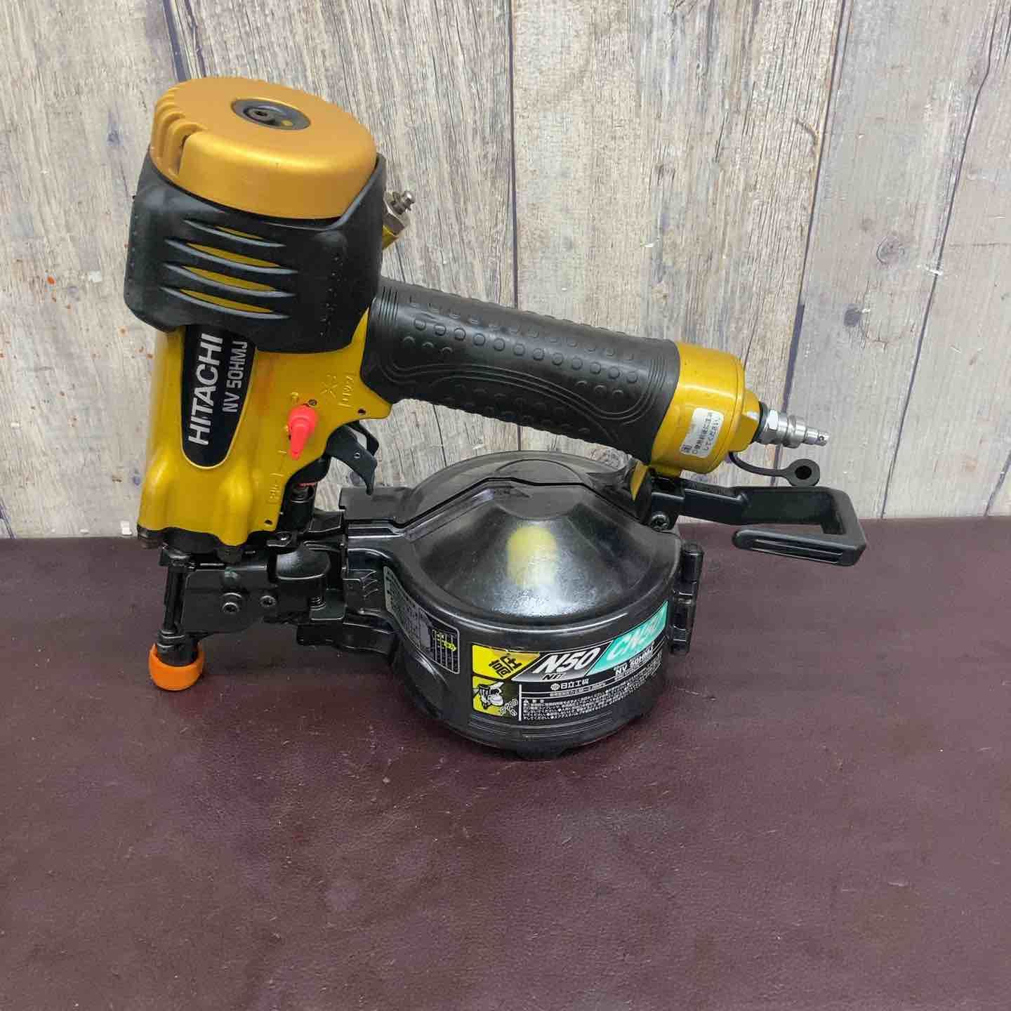中古品】 ハイコーキ(HIKOKI ※旧:日立工機) 高圧エア釘打ち機 NV50HMJ 