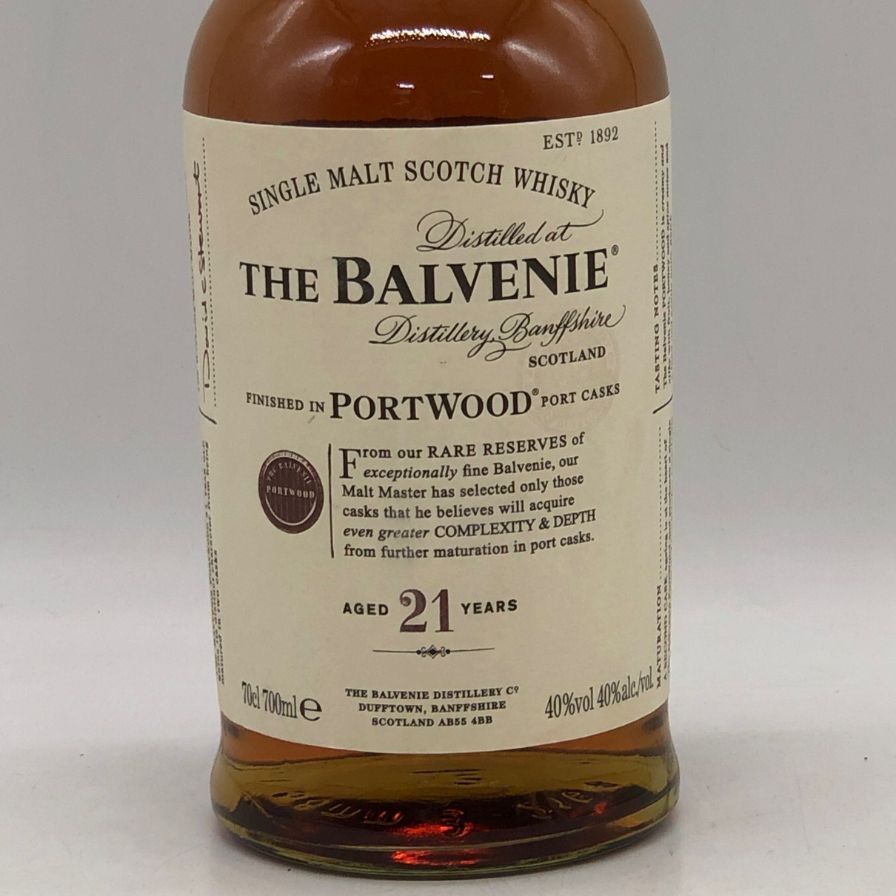 バルヴェニー 21年 ポートウッド 700ml 40% 未開栓 - メルカリ
