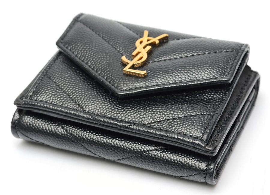 サンローラン / SAINT LAURENT モノグラム 三つ折り タイニー