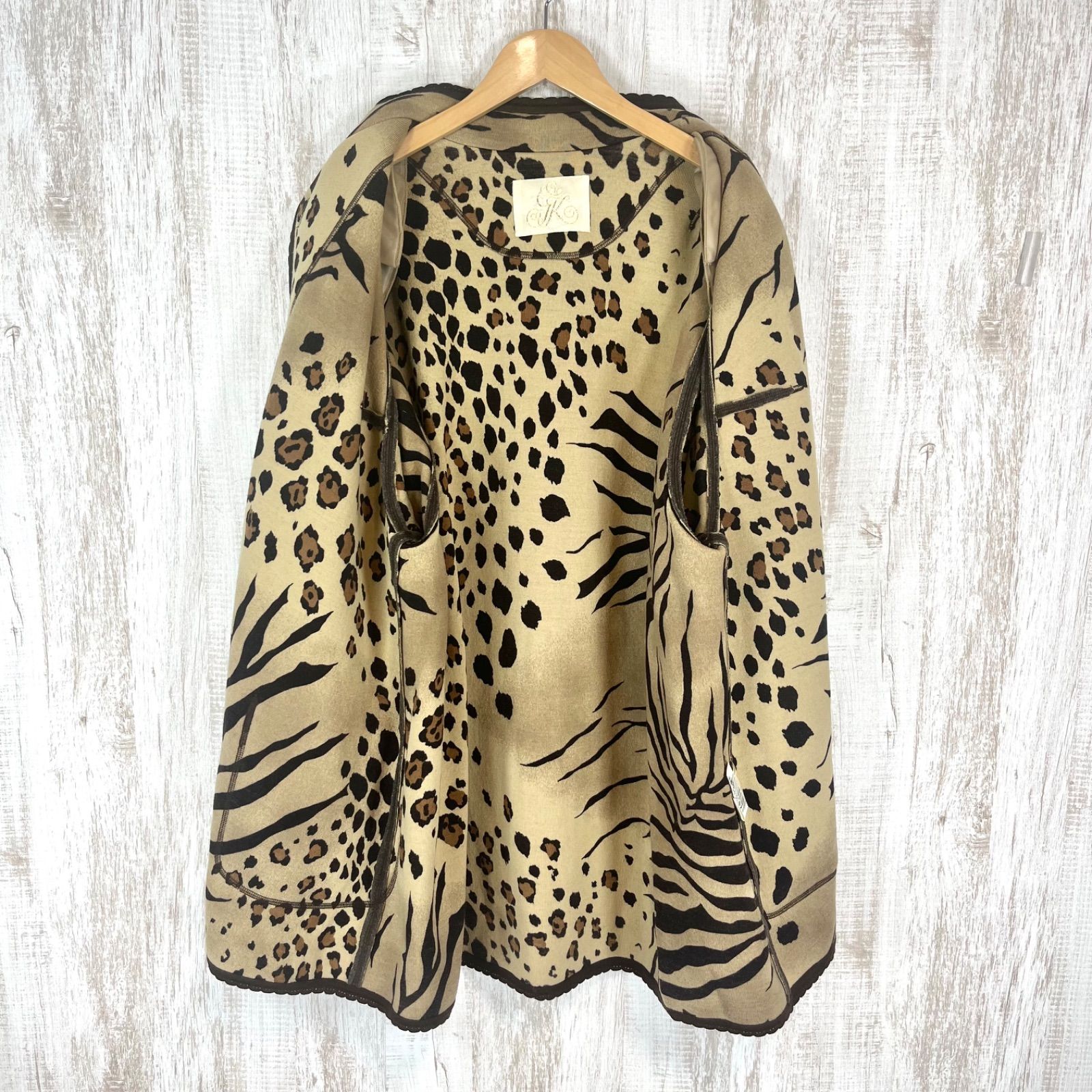 伊太利屋 イタリヤ ロゴ刺繍 スタンドカラー レース アニマル