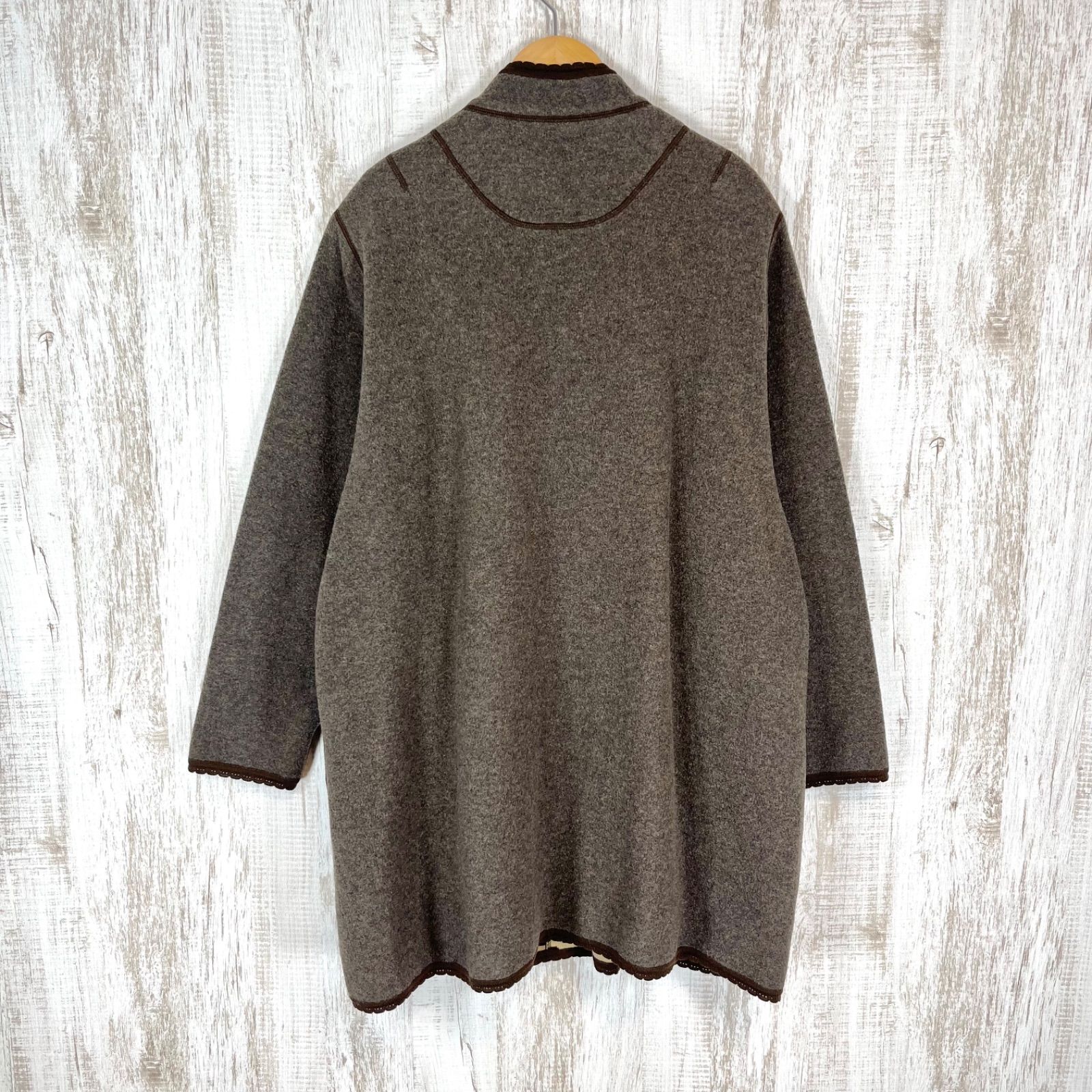 伊太利屋 イタリヤ ロゴ刺繍 スタンドカラー レース アニマル