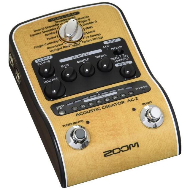 ZOOM ズーム アコースティックギター用プリアンプ AC-2