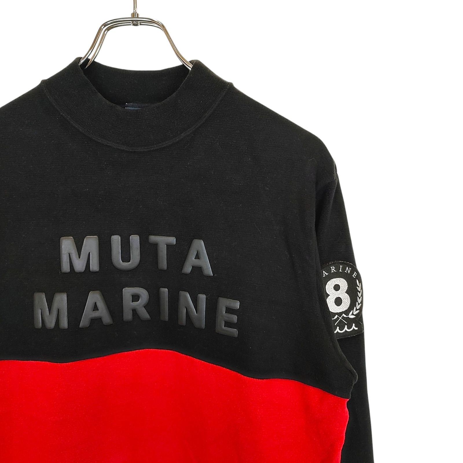 muta MARINE ムータ マリン バイカラー モックネック プルオーバー