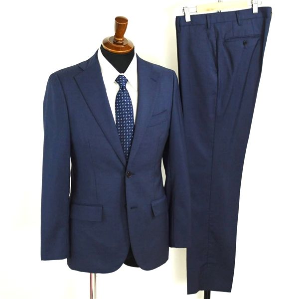 Le Chic 2つボタン シングルスーツ M Y5 ダークネイビー ストライプ