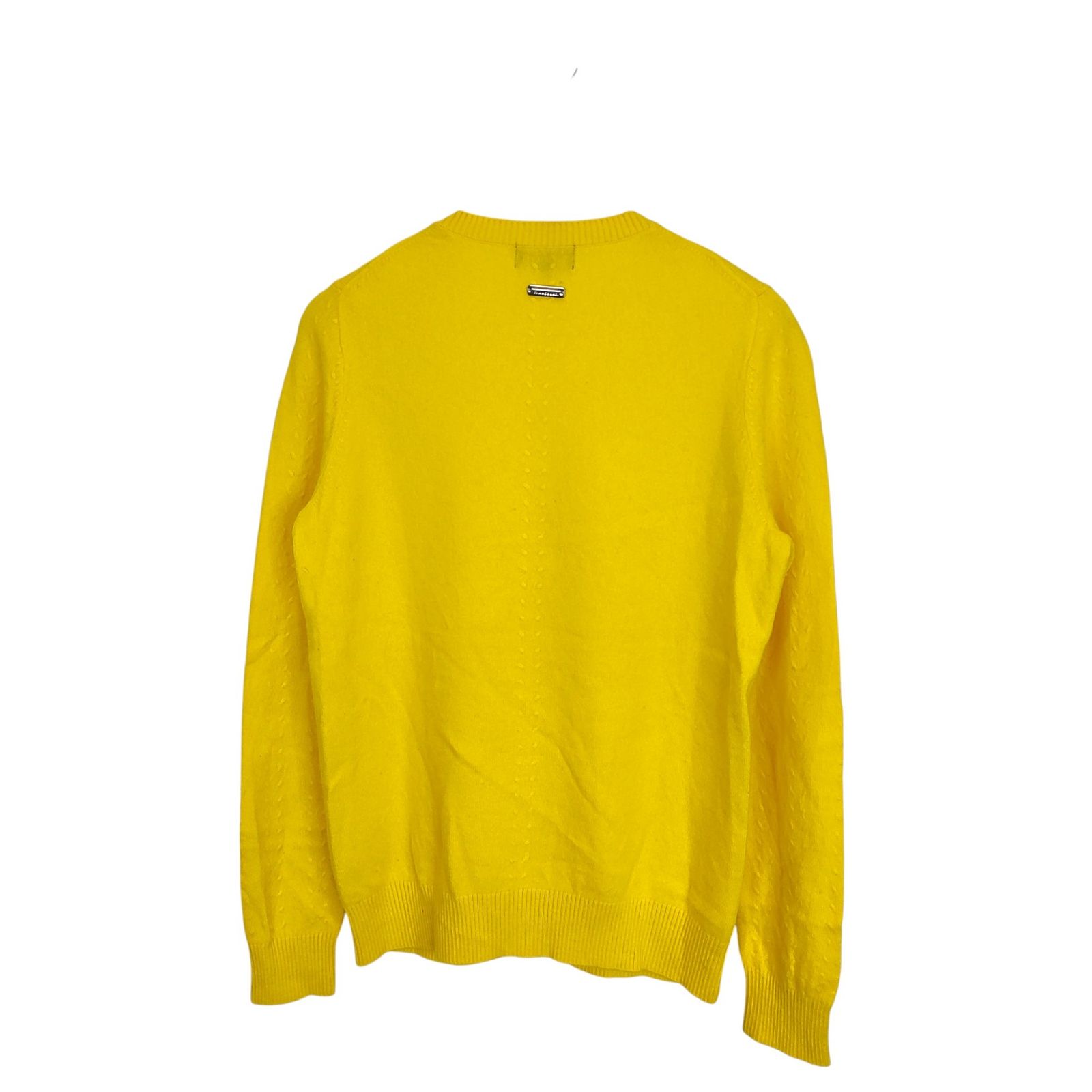 再お値下げ★St ANDREWSセントアンドリュース☆イエロークルーネックニット St ANDREW セントアンドリュース ゴルフ 22AW カシミア100% クルー