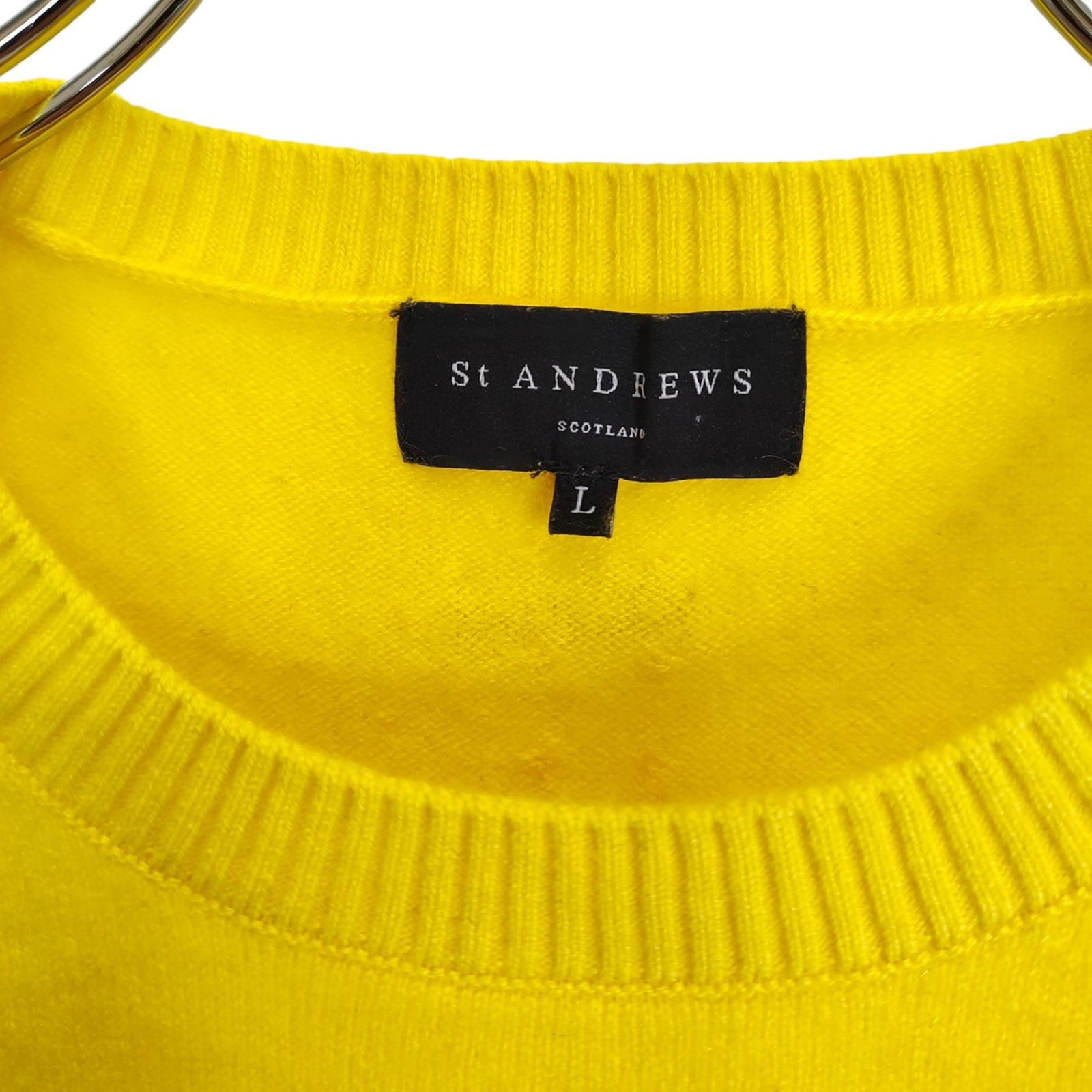 St ANDREW セントアンドリュース ゴルフ 22AW カシミア100% クルー