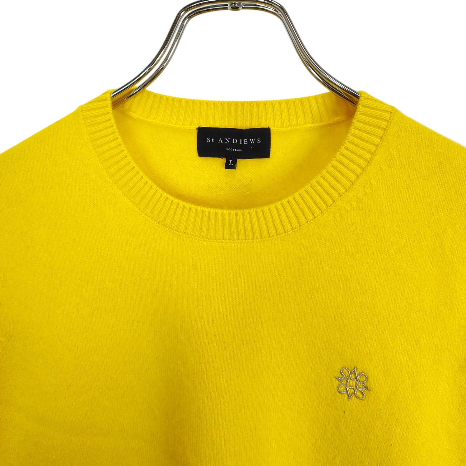 St ANDREW セントアンドリュース ゴルフ 22AW カシミア100% クルー