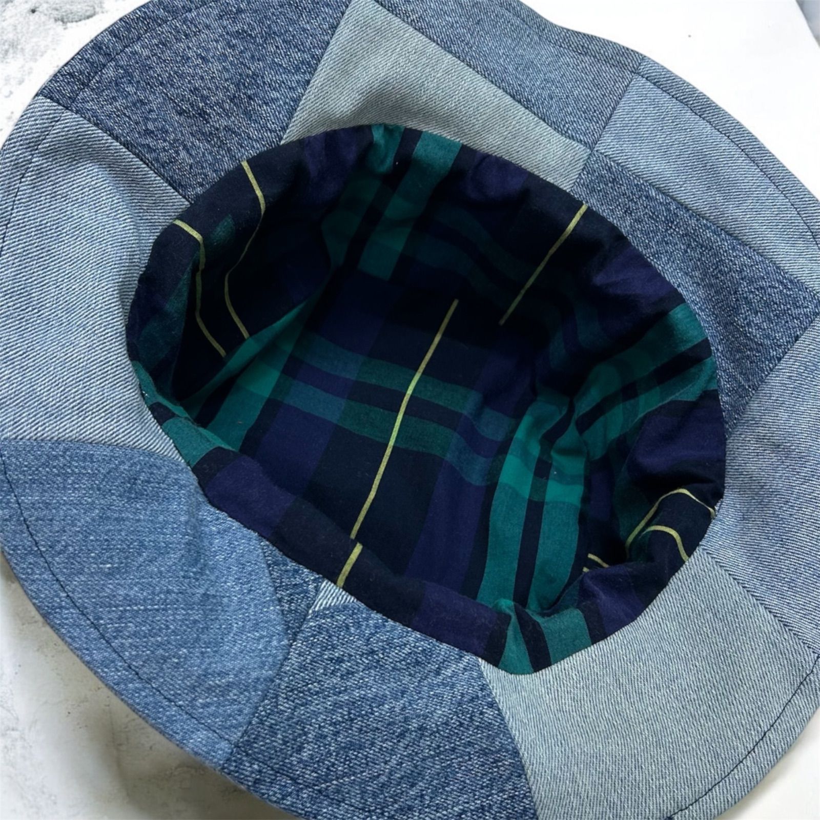 Levi's デニムパッチワーク リメイク バケットハット - メルカリ