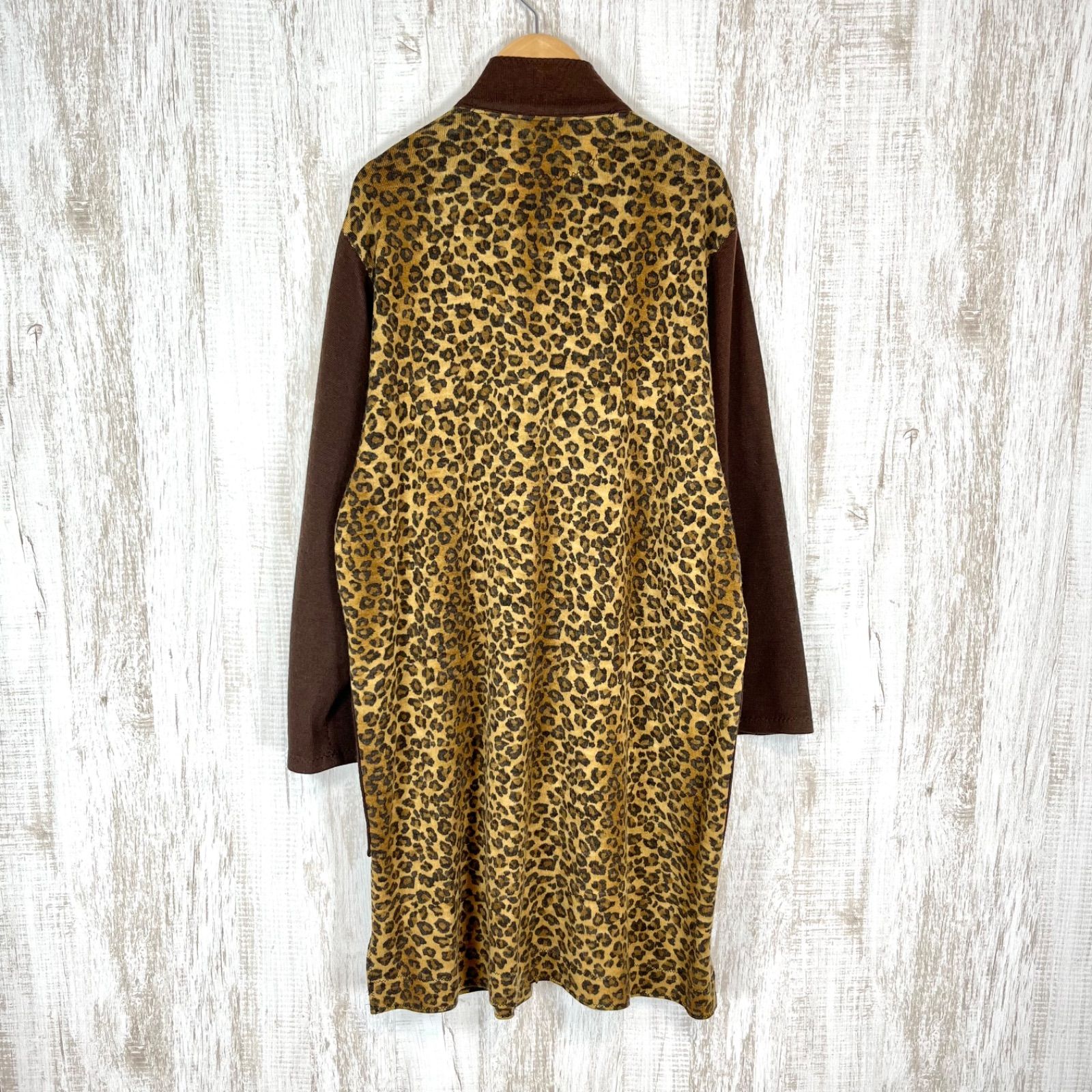 伊太利屋 イタリヤ ロゴプリント ラインストーン レオパード ヒョウ柄