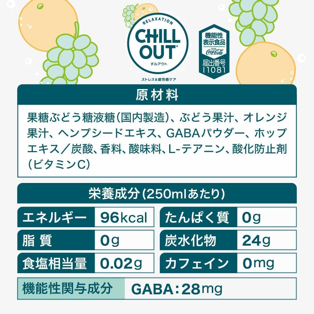 コカ・コーラ チルアウト 250ml×29本 GABA配合 - メルカリ
