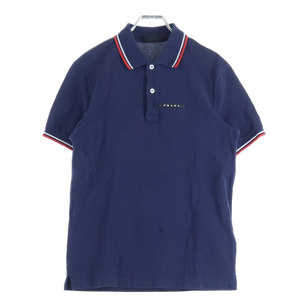 PRADA (プラダ) ロゴラバー付き 半袖ポロシャツ カットソー SJN256