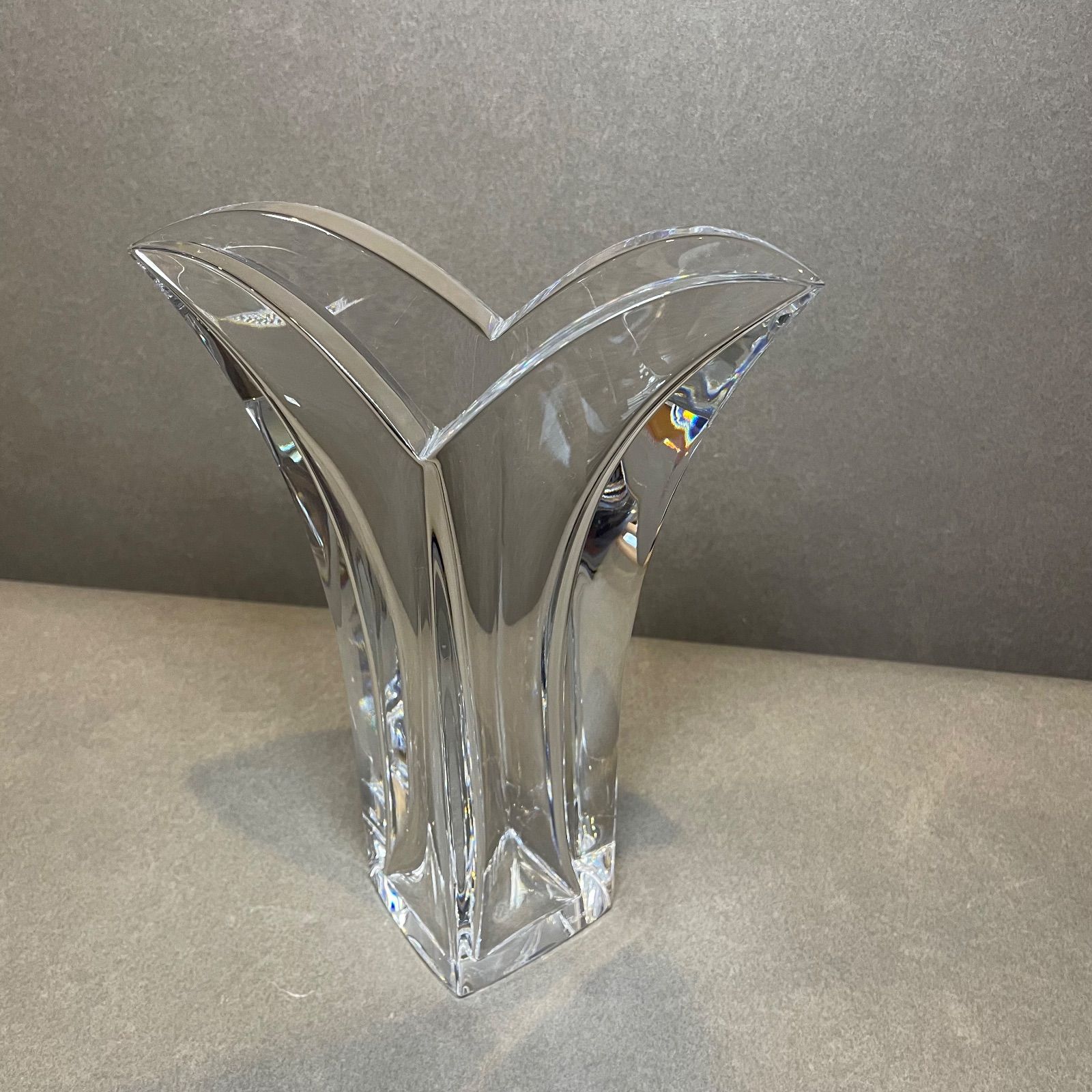 美品バカラ ジェネロサイト 花瓶 フラワーベース Baccarat クリスタル