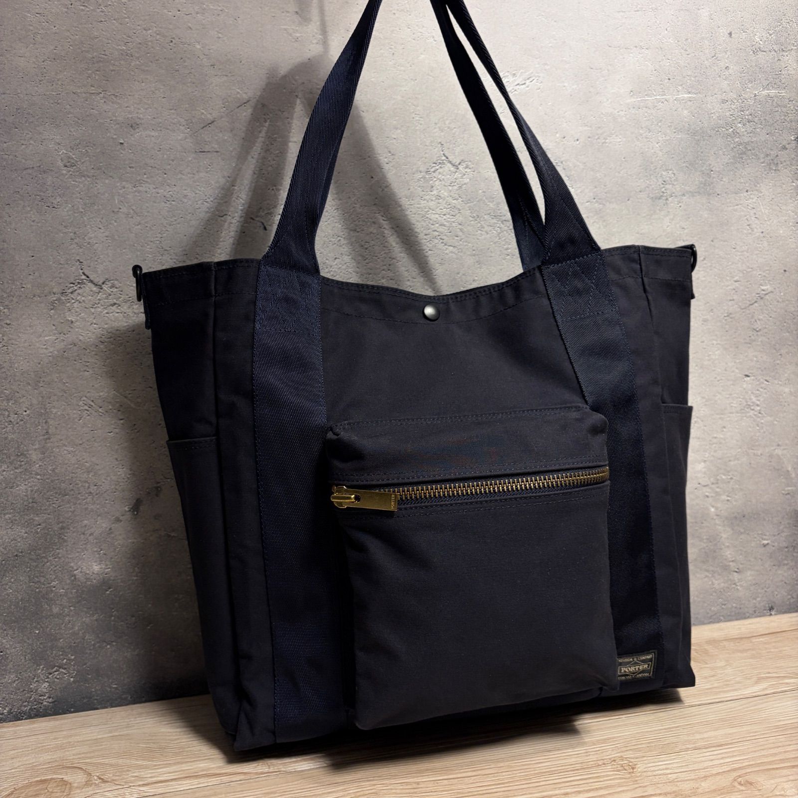 PORTER ポーター ネイビー トートバッグ 大容量 558 - メルカリ