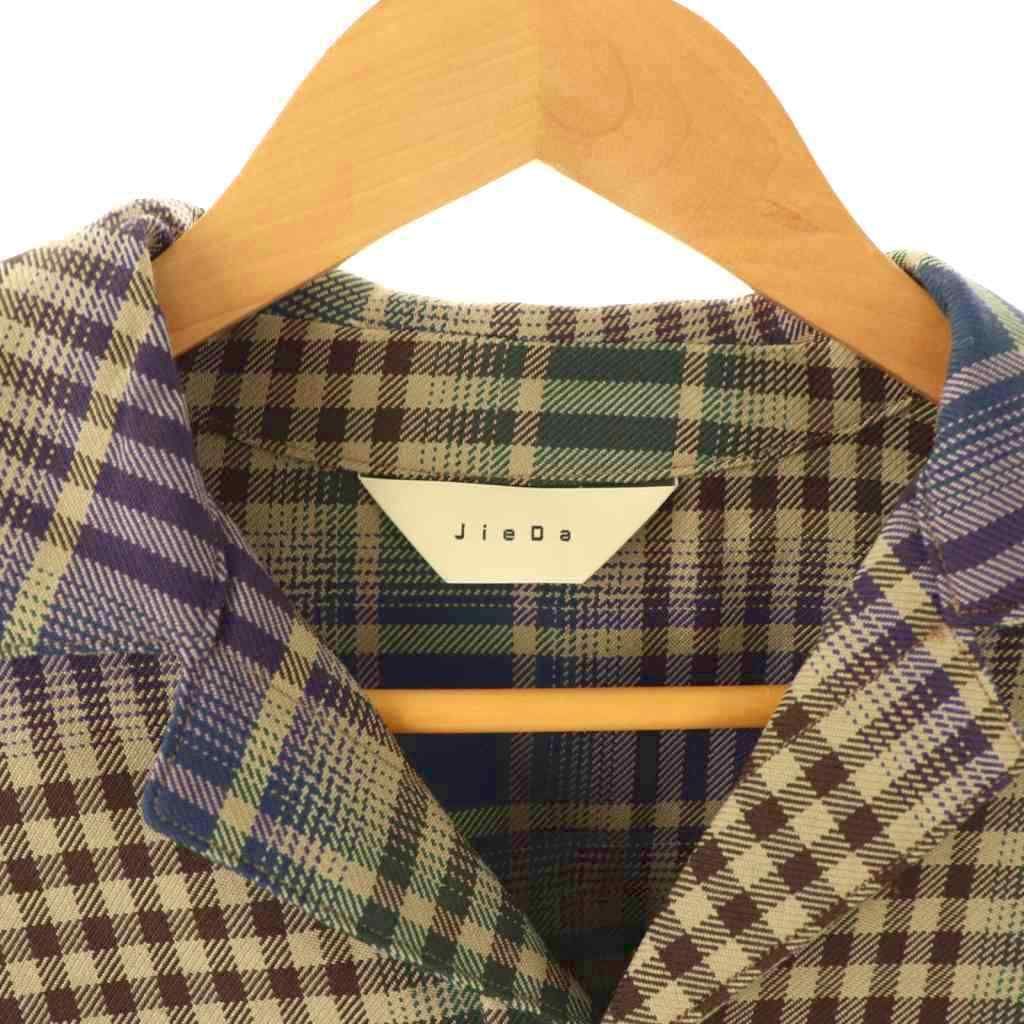 ジエダ Jieda CHECK OPEN COLLAR SHIRTシャツ チェック 長袖 2