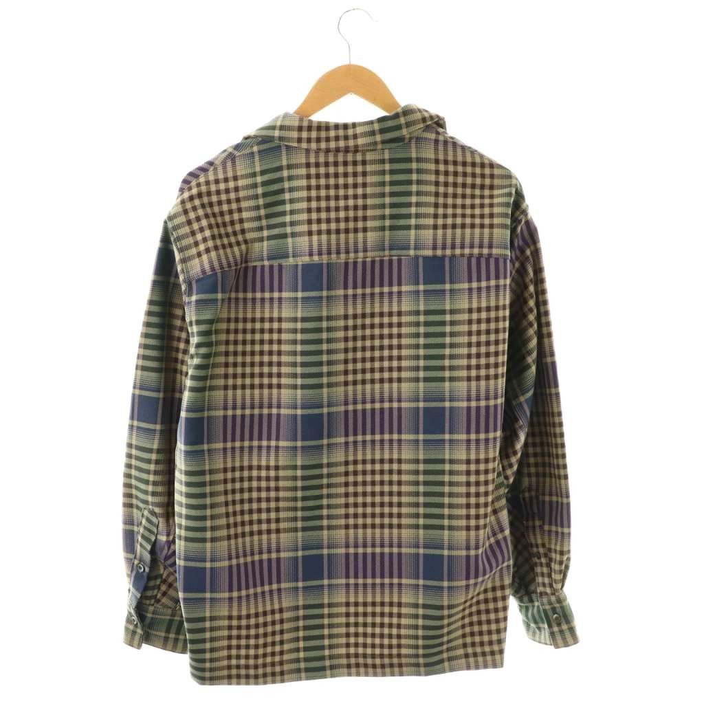 【JieDa】CHECK LONG SHIRT / チェックロングシャツ VI E DIT シャツ Long Sleeve Check Shirt/ロングスリーブチェック トップス