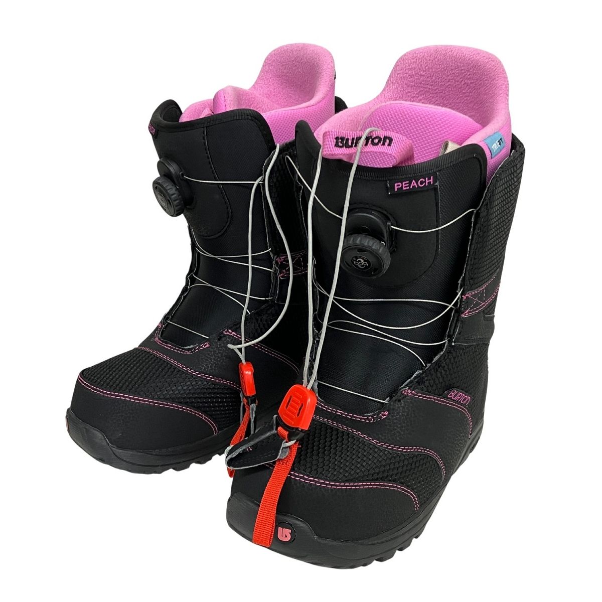 BURTON PEACH BOA 25cm スノーボードブーツ ブラック ピンク 中古