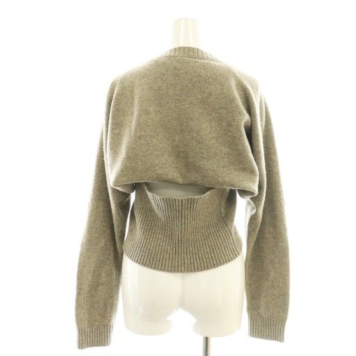 Fumika Uchida セパレートニット フミカ ウチダ FUMIKA_UCHIDA 7G YAK SEPARATE BACK SWEATER レイヤー