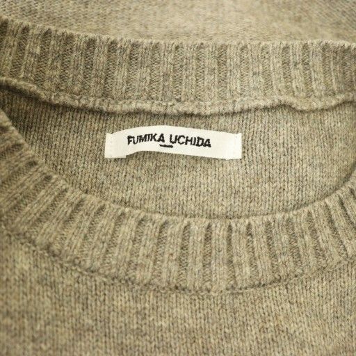 フミカ ウチダ FUMIKA_UCHIDA 7G YAK SEPARATE BACK SWEATER レイヤー