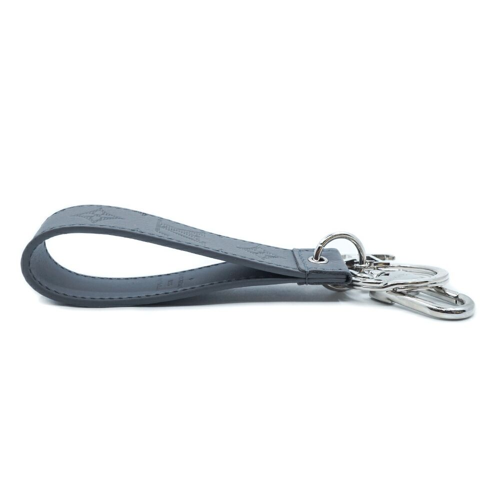 栄】ルイヴィトン M82373 キーホルダー ドラゴンヌ グレー レザー