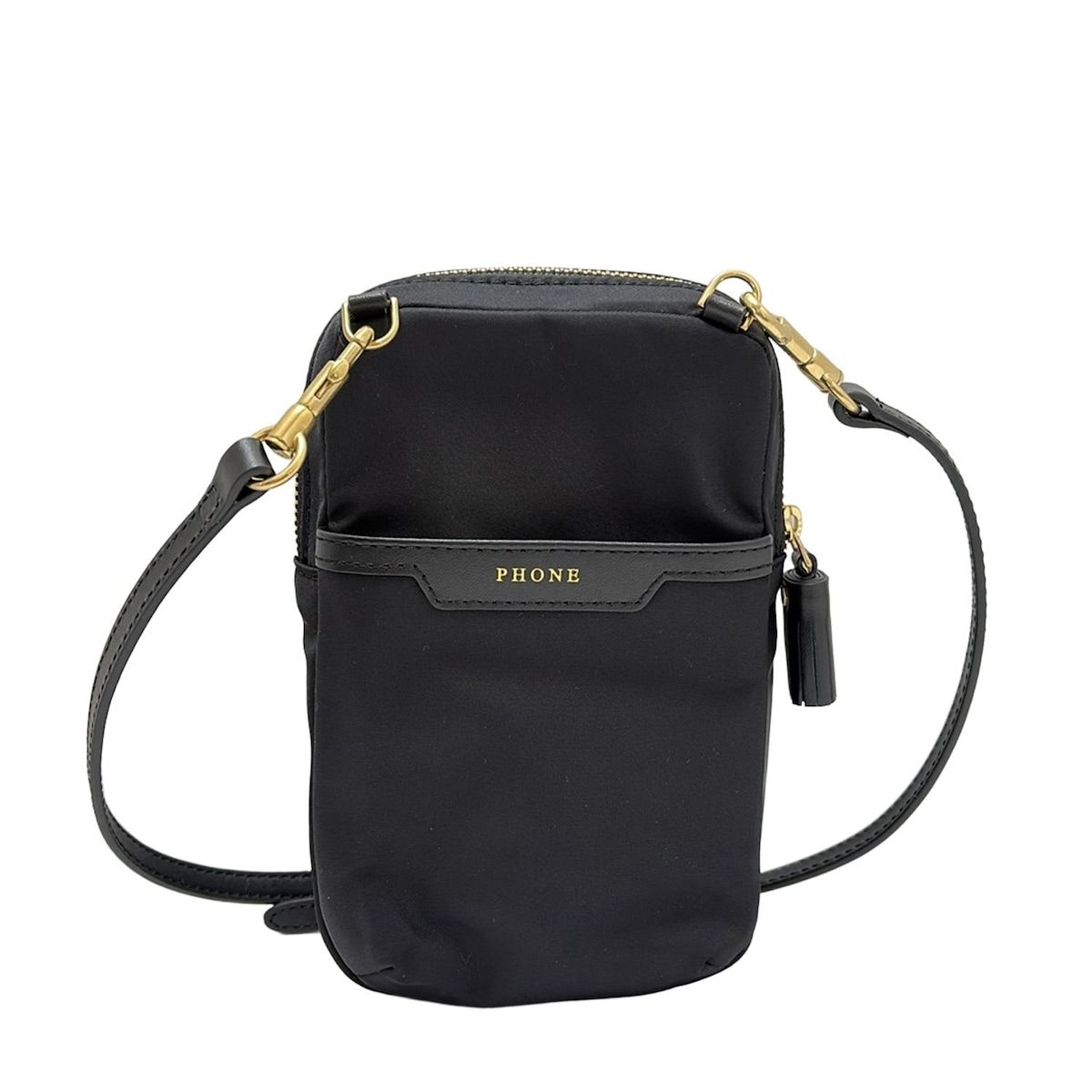 最終値下げ！アニヤハインドマーチ　ビーズスマホショルダーバッグ アニヤハインドマーチ ショルダーバッグ美品 エッセンシャルズ クロス