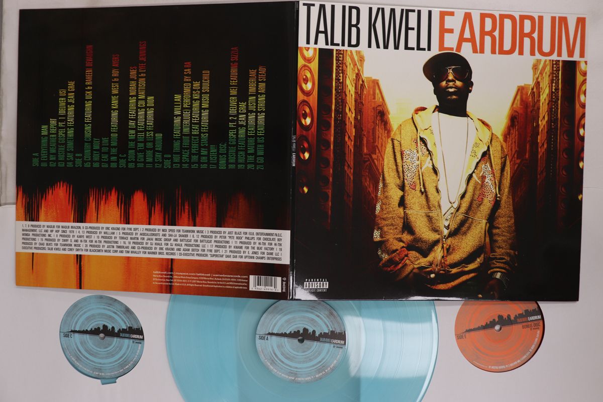 3 discs LP Talib Kweli Eardrum 3156441 MUSIC |00920