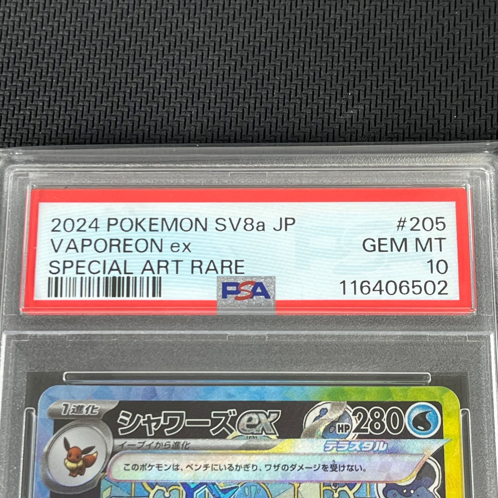 PSA10 ポケカ シャワーズex SAR 205/187/SV8A/B テラスタルフェスex