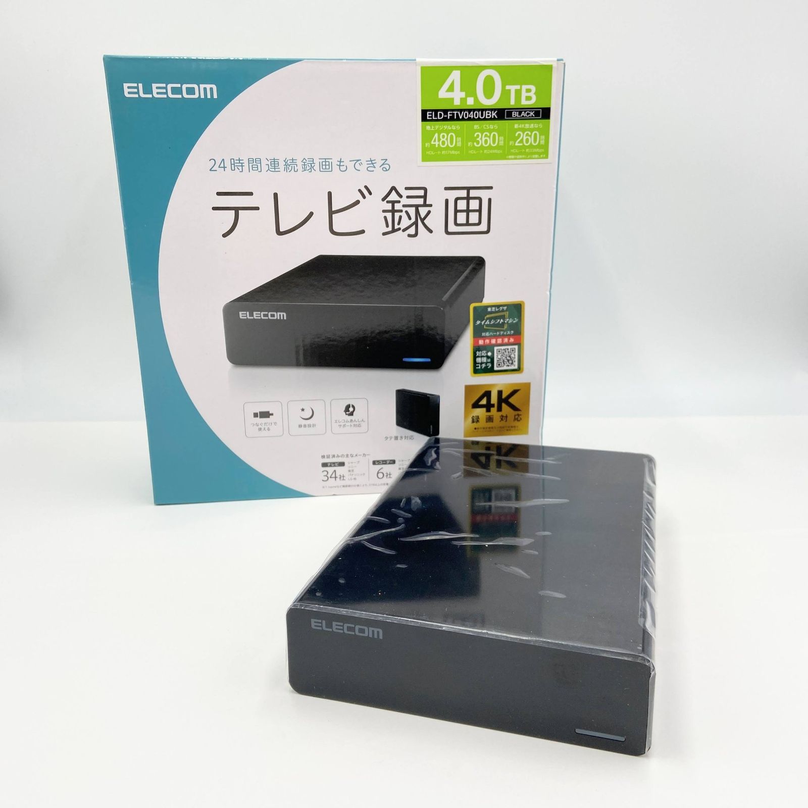 ELECOM エレコム USB3.0接続 外付けHDD 外付けハードディスク 4TB ELD