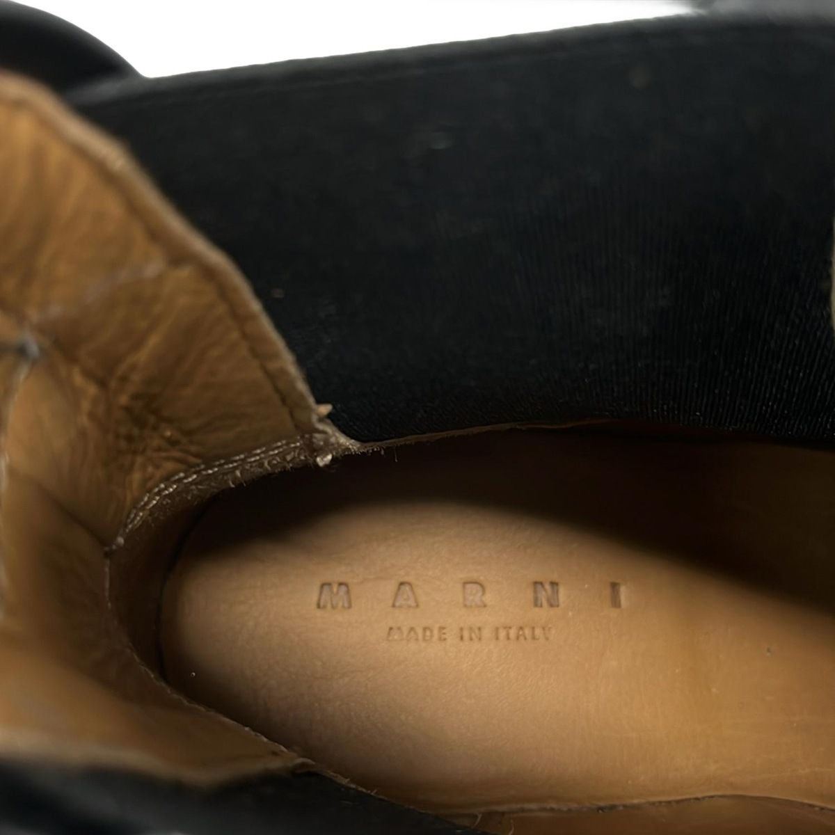 MARNI(マルニ) ショートブーツ 37 レディース - 黒 サイドゴア/vibram