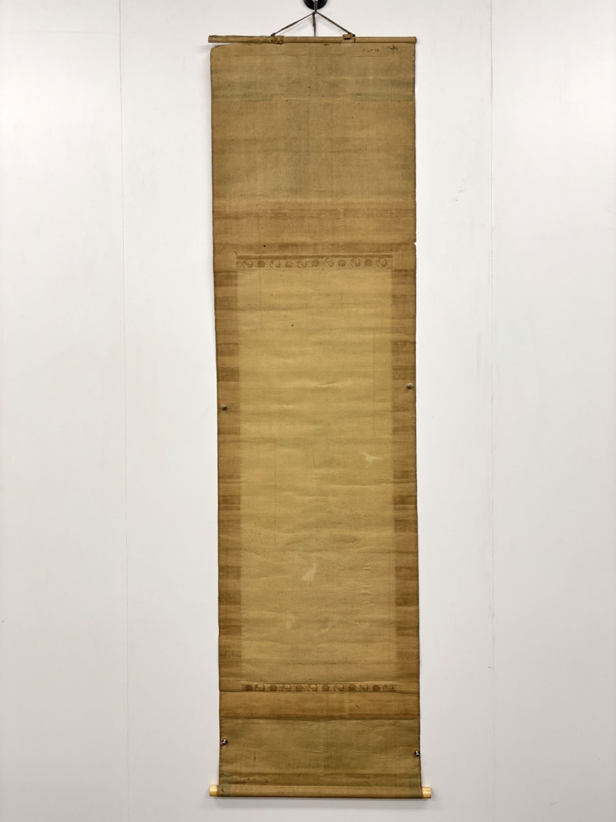 掛軸 M.72 玉川 亀鶴蓬莱の図 落款印あり ＃茶掛＃古美術 #骨董品