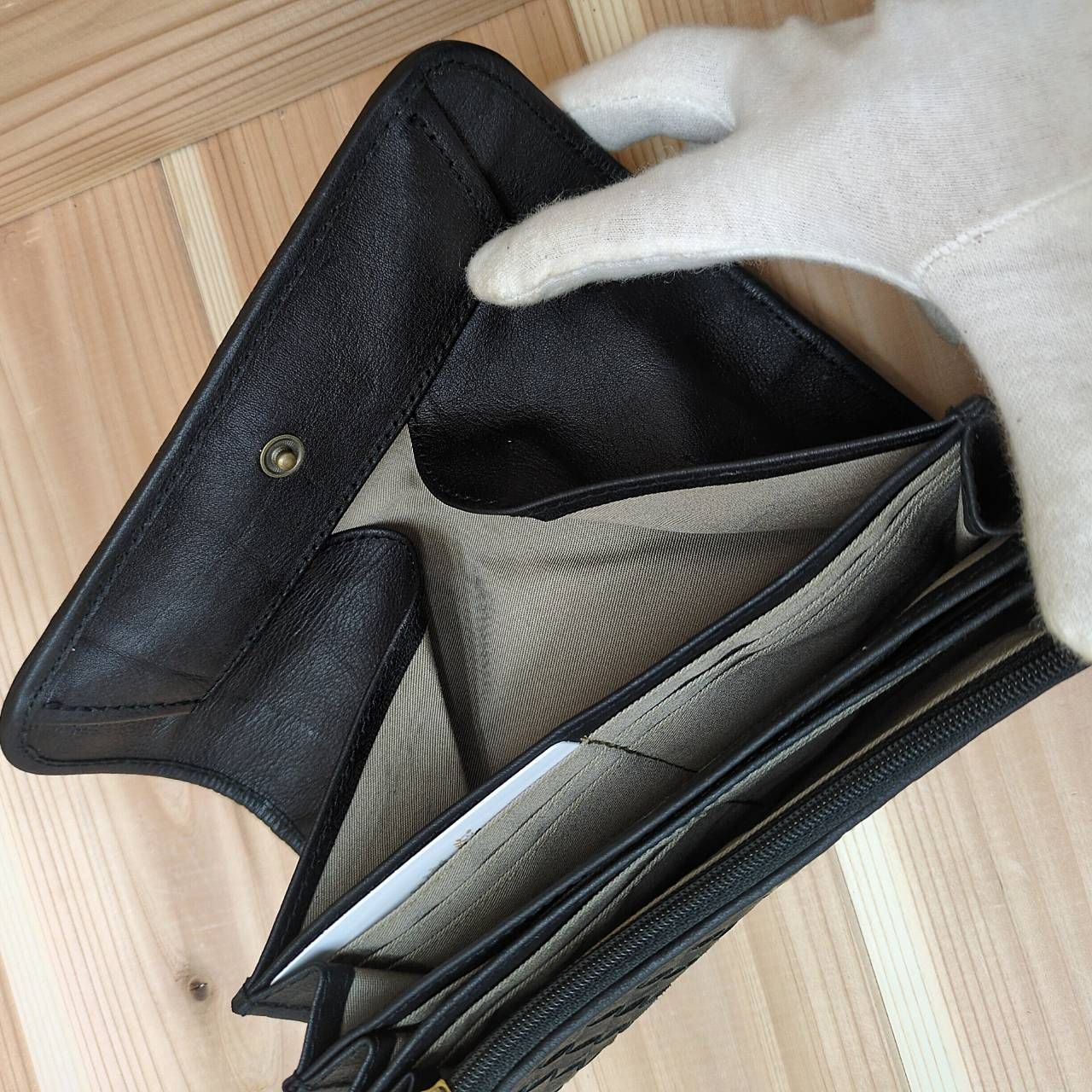 ズッケロ 長財布 レディース メンズ 本革 レザー 大容量 編み込み