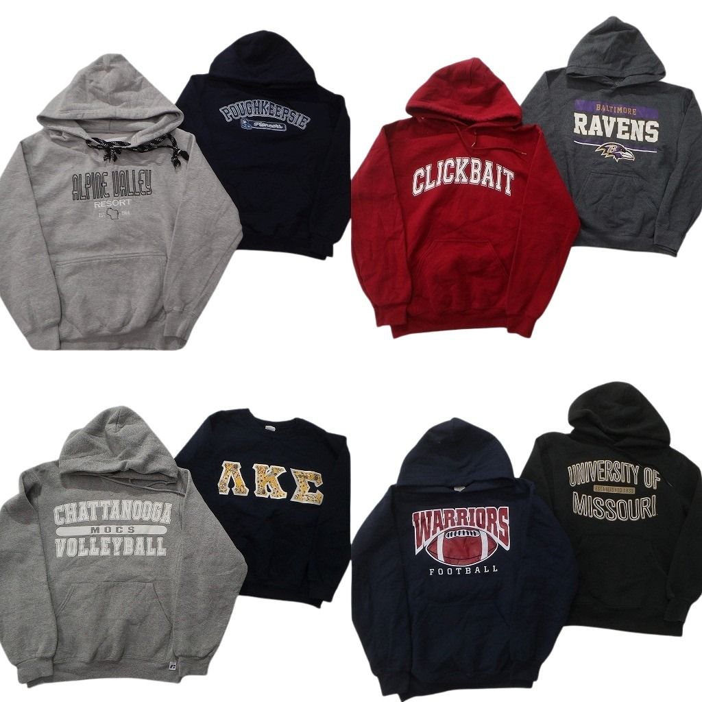 古着卸 まとめ売り カレッジ風 スウェット 8枚セット (メンズ 2XL ) ブラック フーディー パーカー ホークアイズ 3段プリント MX1441 まとめ売り スウェット 古着卸 カレッジ系 スウェットパーカーM〜Lサイズ人気卸売 ラクマ