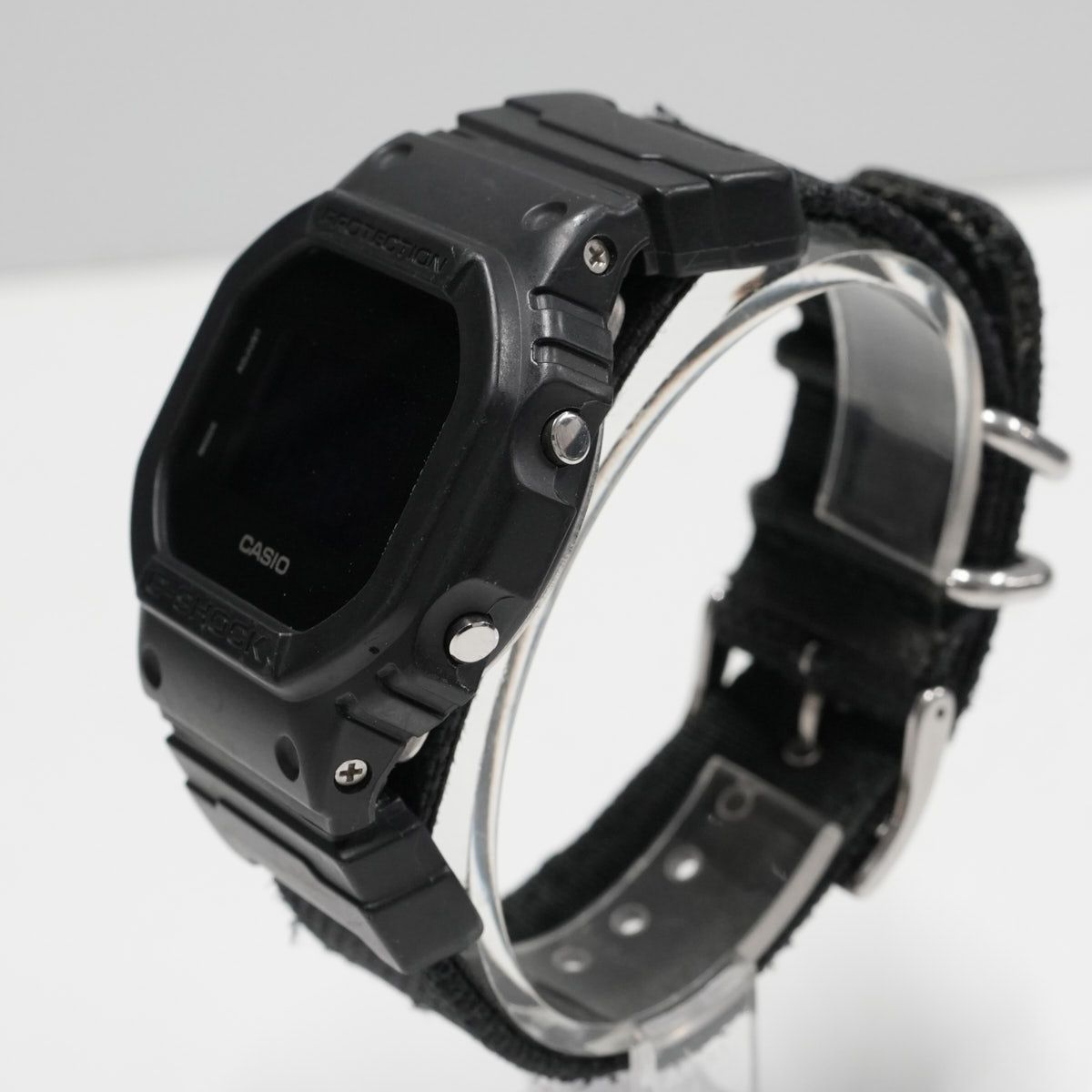 CASIO G-SHOCK ミリタリーブラック DW-5600BBN メンズ 腕時計 USED美品