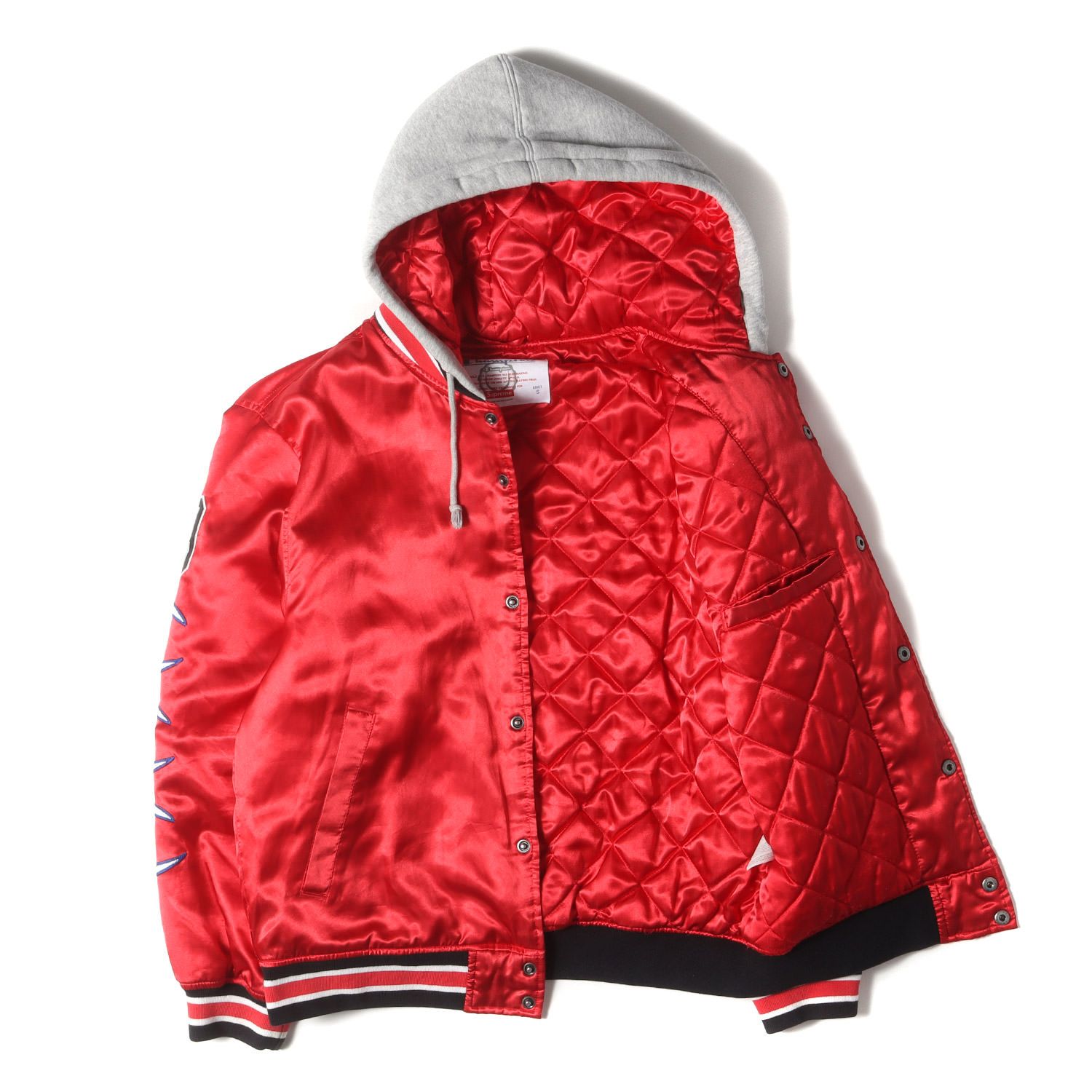 Supreme シュプリーム ジャケット レッド サイズ:S | Champion フード 