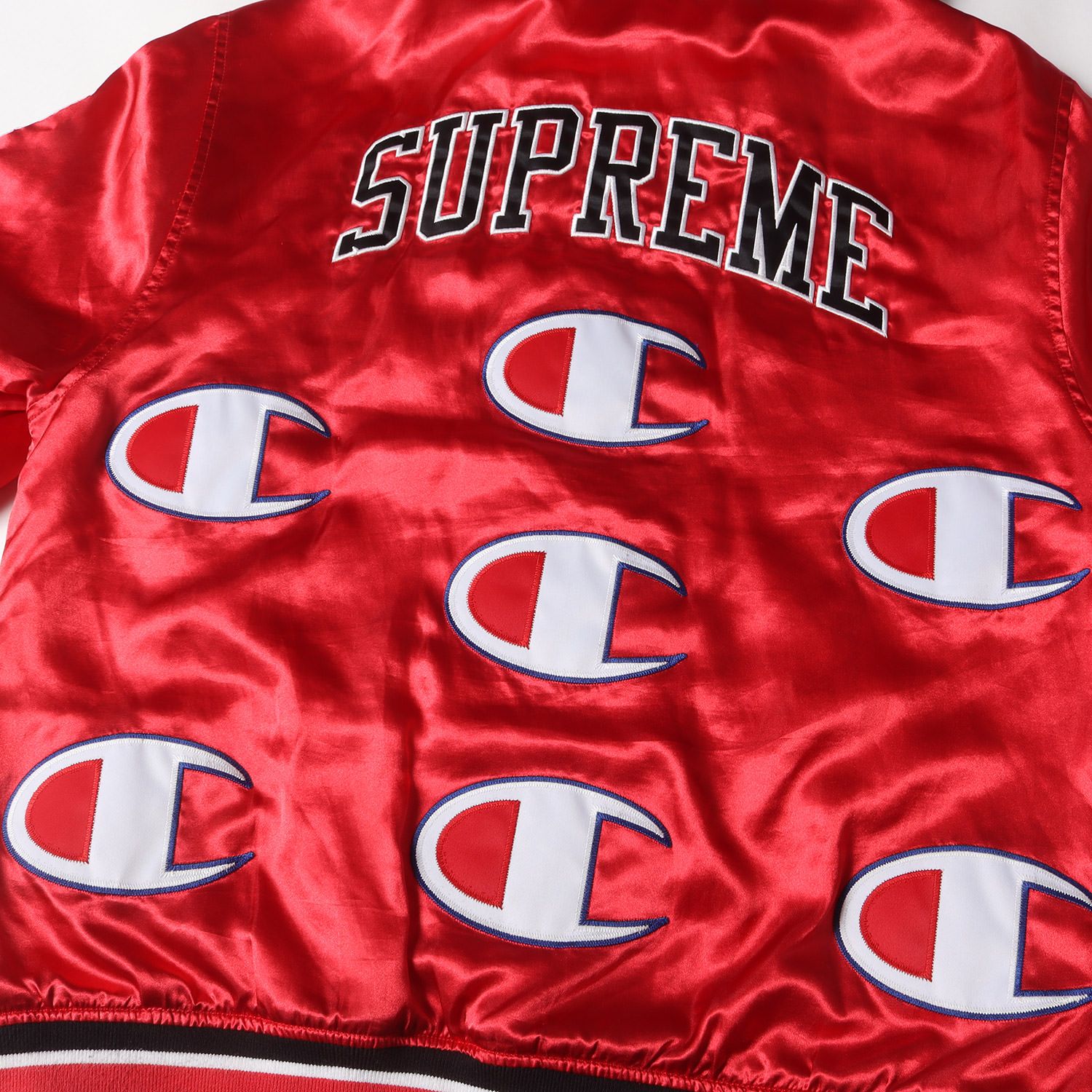 Supreme シュプリーム ジャケット レッド サイズ:S | Champion フード 