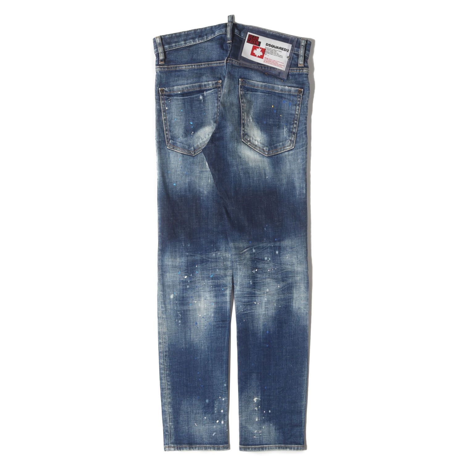 DSQUARED2 ディースクエアード パンツ インディゴ サイズ:42 | ペンキ