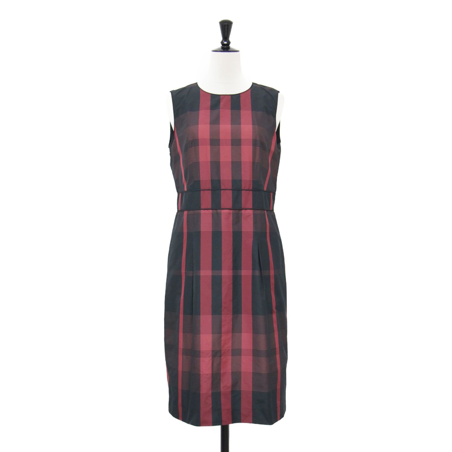 BURBERRY LONDON バーバリー ロンドン ワンピース ブラック レッド