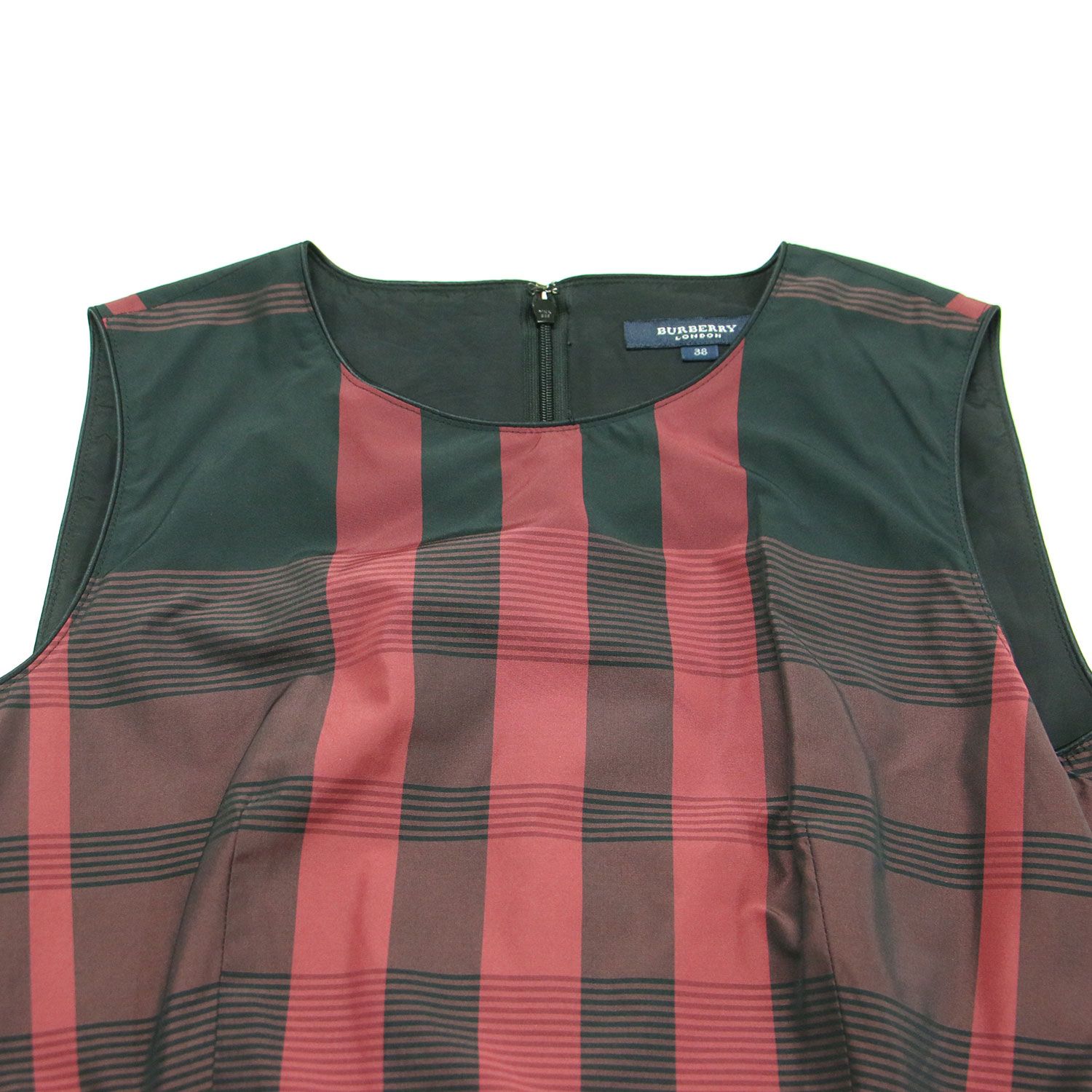 BURBERRY LONDON バーバリー ロンドン ワンピース ブラック レッド