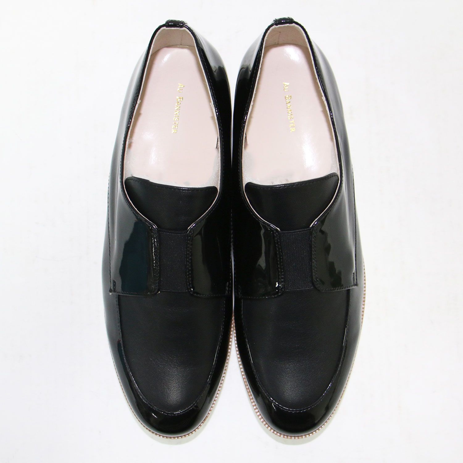 あにら様♡新品♡Au BANNISTER エナメルBLACK 38 美品】Au BANNISTER オゥバニスター ブラック 黒 サイズ:38(25.0cm