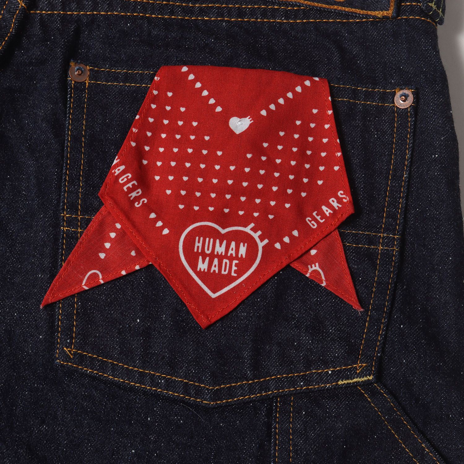 新品】HUMAN MADE ヒューマンメイド パンツ インディゴ サイズ:32