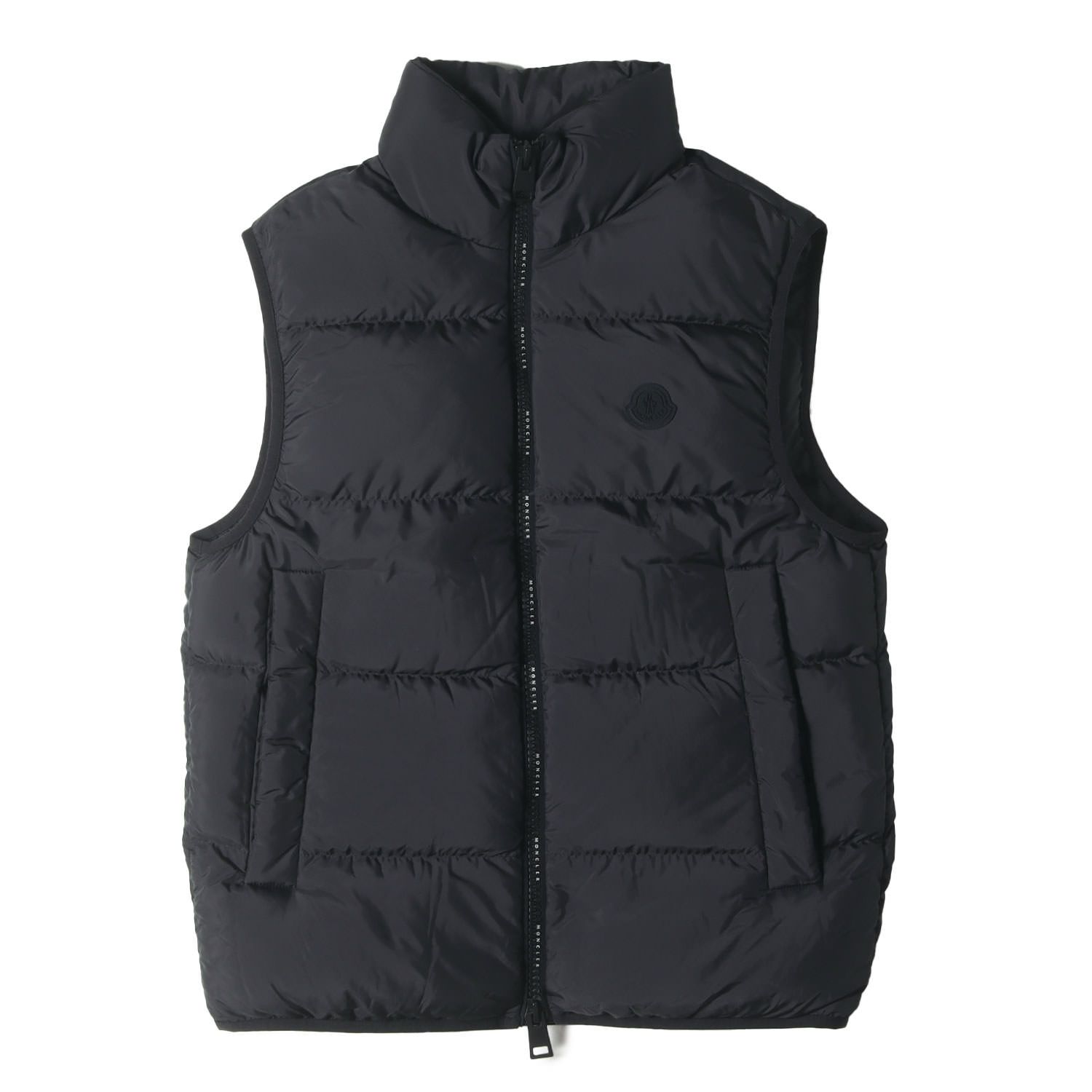 美品】MONCLER モンクレール ベスト ブラック 黒 サイズ:2 美品】MONCLER モンクレール ベスト ブラック 黒 サイズ:2