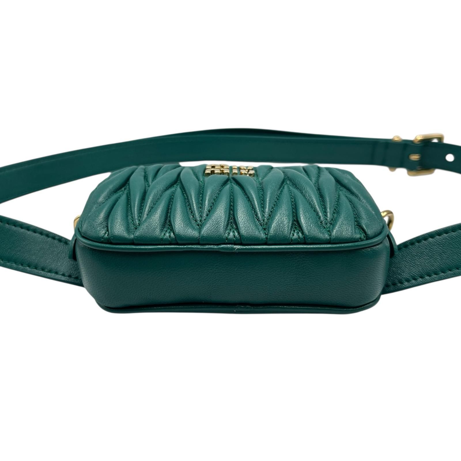 ミュウミュウ MIUMIU ウエストバッグ マテラッセ ベルト ポーチ 5CC568