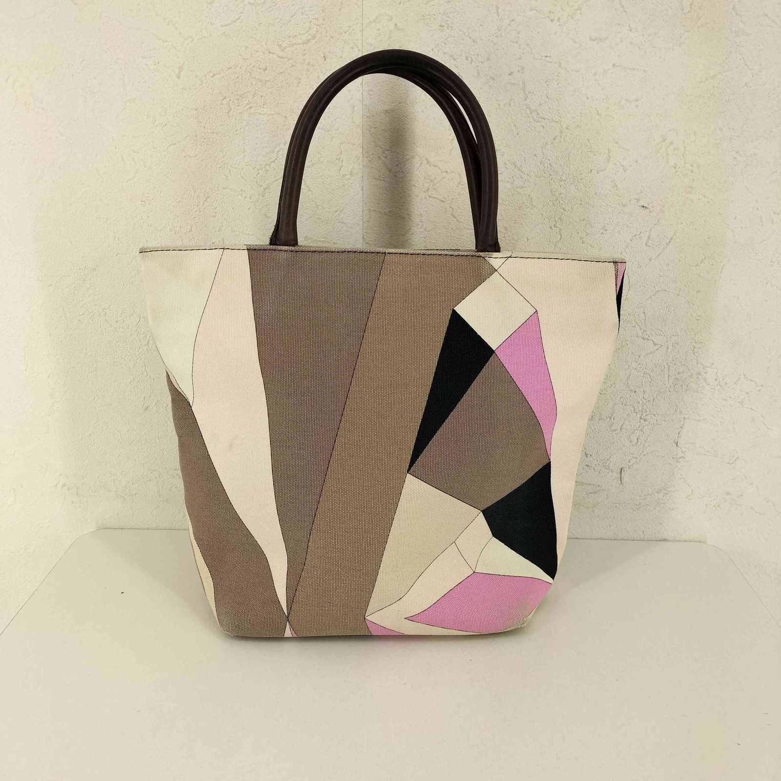 エミリオプッチ EMILIO PUCCI 幾何学柄ハンドバッグ レディース 表記無